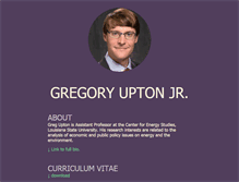 Tablet Screenshot of gregoryuptonjr.com